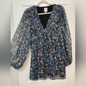 Francescas blue floral dress